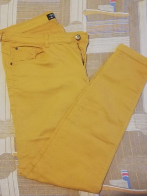 Colored pants like new, mustard XL