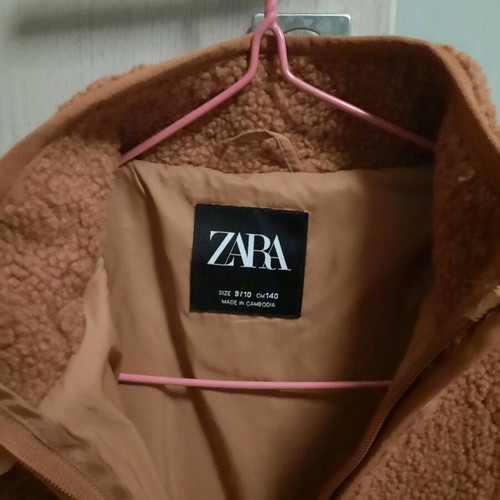 Zara kids cardigan like new, size 9-10, brown and orange