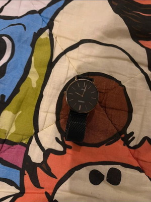 Oozoo wristwatch unisex used, black and gold