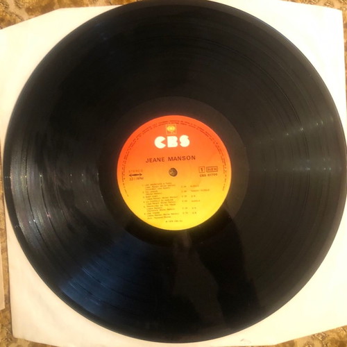 Jeane Manson vinyl record used without cover 1976 CBS LP