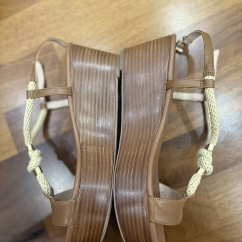 Michael Kors πλατφόρμες πέδιλα μέγεθος 40,5 μεταχειρισμένα, καφέ χρώμα