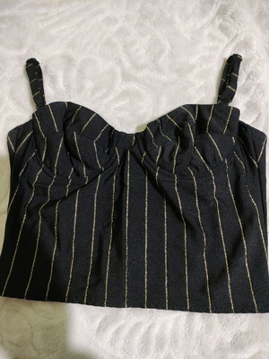 Women's bustier like new, brown and gold