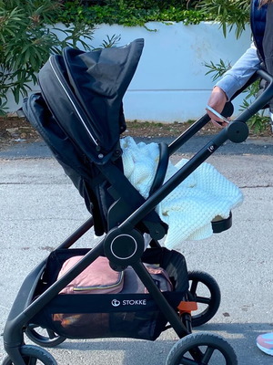 Καρότσι Stokke Beat μεταχειρισμένο με δώρο ποδοσάκος