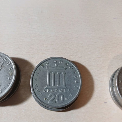 20 Drachma Coins used, pack of 19 pieces