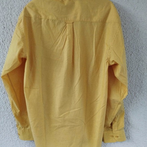 Men's Shirt Large ochre color cotton new