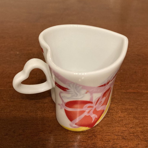 Espiel Collection Heart-Shaped Valentine Coffee Cup