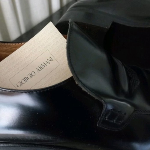 Emporio Armani men's shoes used, size 40, black