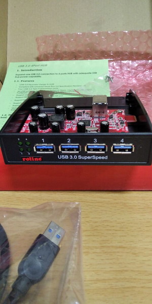 USB 3.0 4 port hub front panel 3,5"