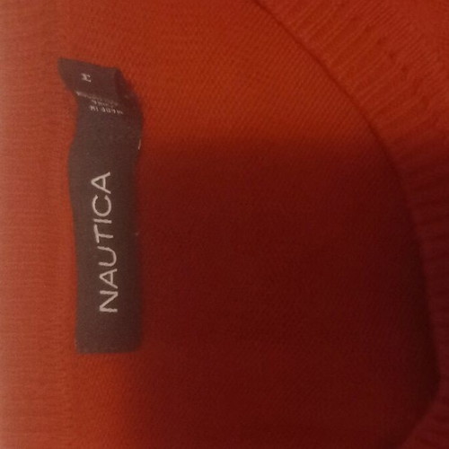 Nautica men's sweater used, size M, red