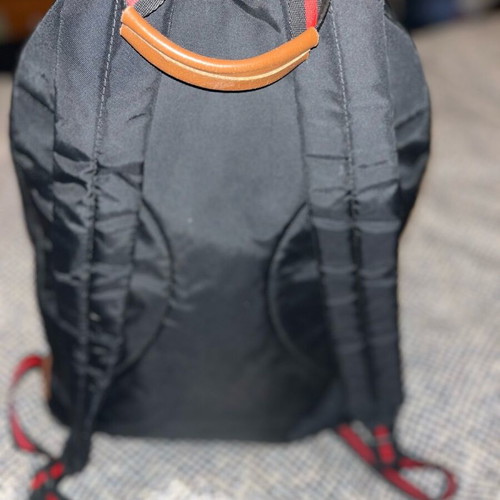 Eastpak Stranger Things backpack used, black with stain