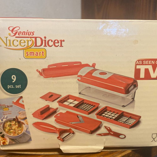 Genius Nicer Dicer Smart Vegetable Cutter Set 9 pcs new