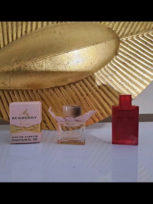 Burberry μινιατούρες νέες, My Burberry Blush και Brit Red vintage