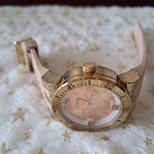 Loisir watch used, beige with thick strap