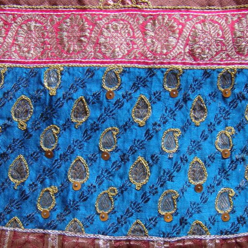 Vintage Indian Patchwork Table Runner like new
