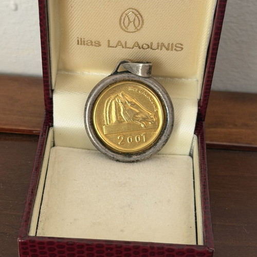 LALAoUNIS 2001 pendant like new, gold and silver