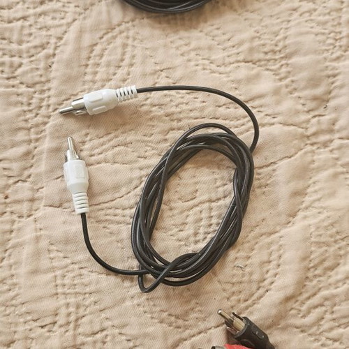 Audio cables set used, various types