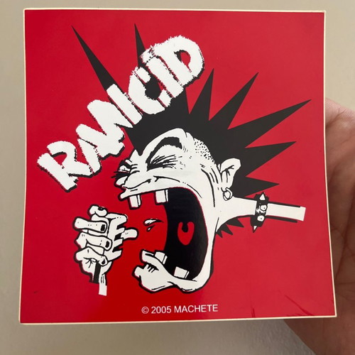 Rancid sticker new, red