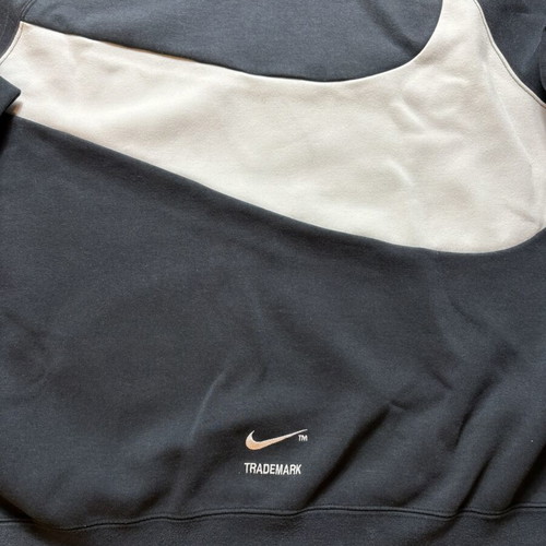 Nike Big Swoosh hoodie Large black and white like new
