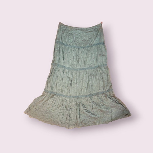 Bon'A Parte midi skirt olive green like new, 100% cotton