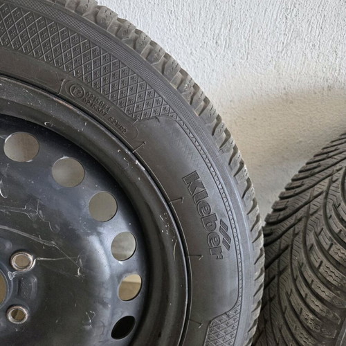 Kleber car tires 205 55 16 winter used, set of four without rims