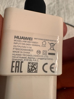 Huawei charger used with Type C cable