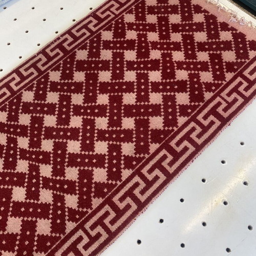 Handmade Kilim Runner Wool Carpet like new, rare geometric design