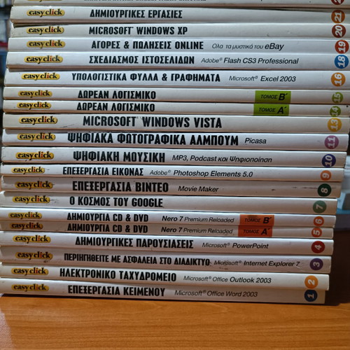 Easy Click encyclopedia used, 20-volume computer book series
