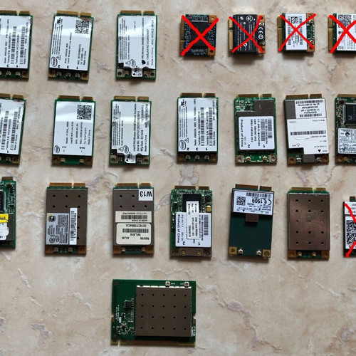 Wireless WiFi WWAN cards used for mobile network connection