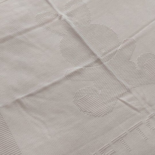Baby Benetton blanket new, neutral color, piqué knit