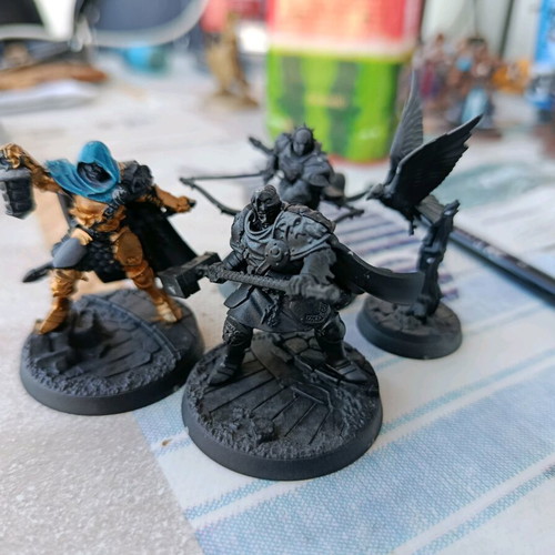 Stormcast Eternals Warhammer Age of Sigmar miniatures partially painted, used