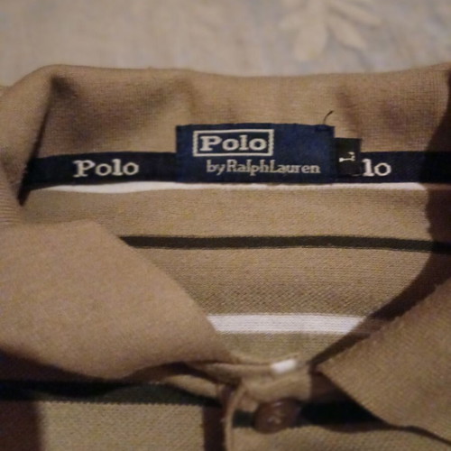 Polo men's short-sleeve shirt like new, beige multicolor, size L
