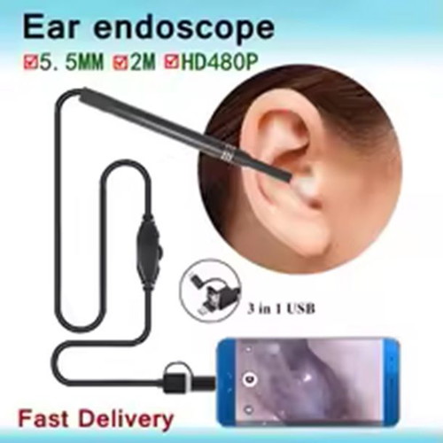 Visual Earpick 3 in 1 new, otoscope compatible with type C and Android