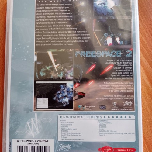 Conflict Freespace (The Great War) & Freespace 2 PC game new, sealed
