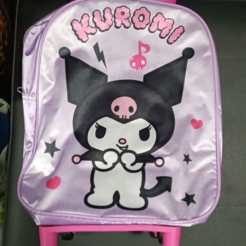 Kuromi Toddler Trolley Bag 29cm new