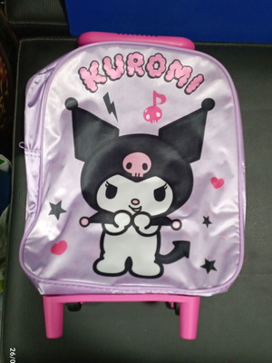 Kuromi Toddler Trolley Bag 29cm new