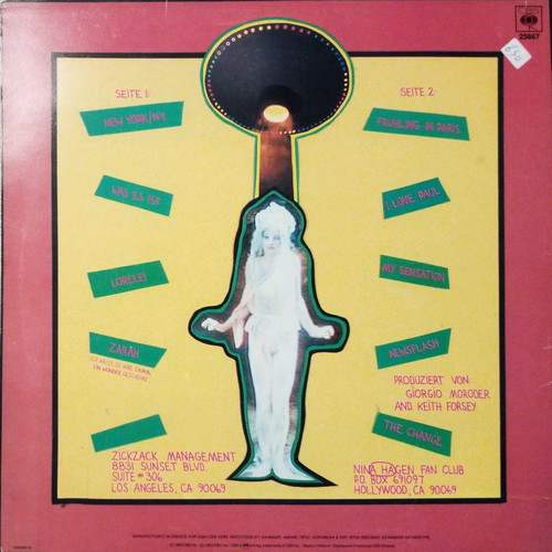 Nina Hagen Angstlos vinyl used, rock