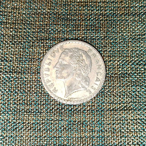 France 5 Francs Coin used