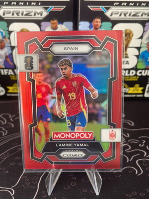 Κάρτα Panini Prizm Monopoly FIFA World Cup 2026 Red Prizm Σαν καινούργιο