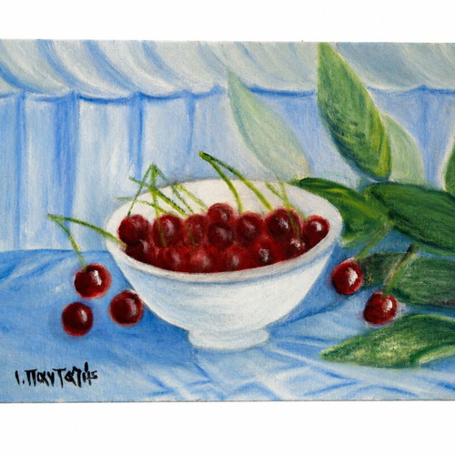 Small painting for dining or kitchen decoration