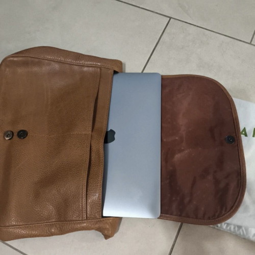 Longchamp leather shoulder bag brown like new