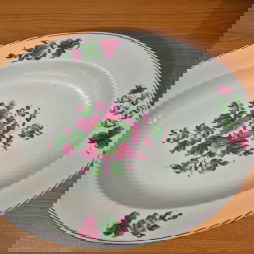 Порцеланови плата като ново, комплект с 6 елипсовидни и 2 подарък