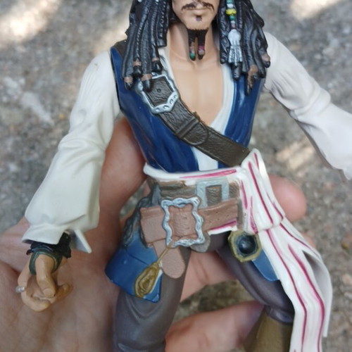 Jack Sparrow action figure 7” used