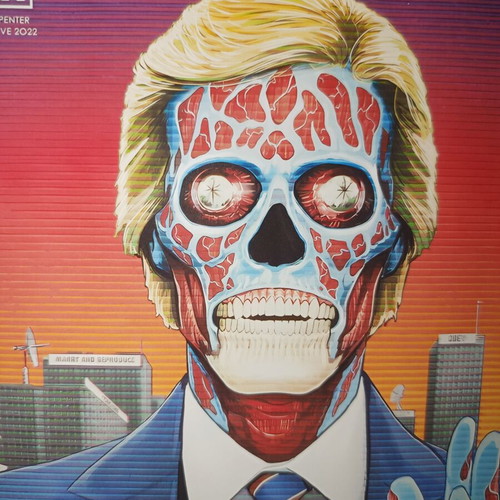 They Live A4 poster