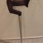 Adjustable aluminum walking cane with sturdy handle
