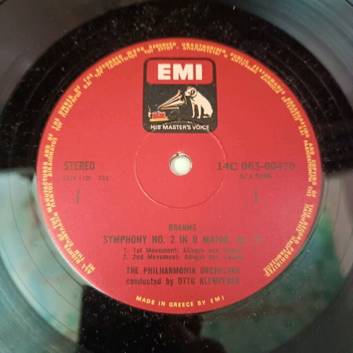 Brahms Symphony No.2/Alto Rhapsody vinyl used