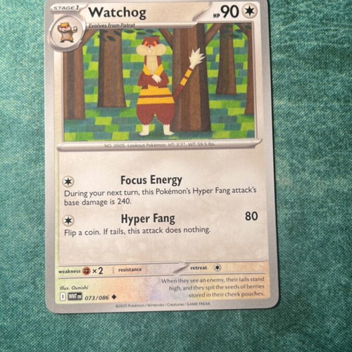 watchog pokemon card Pokémon TCG: Watchog [AR] 095/083 M4 Ninja Spinner