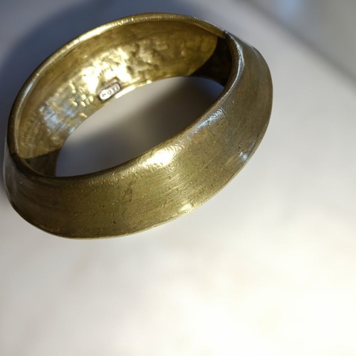 Vintage handmade Goti bracelet from brass used