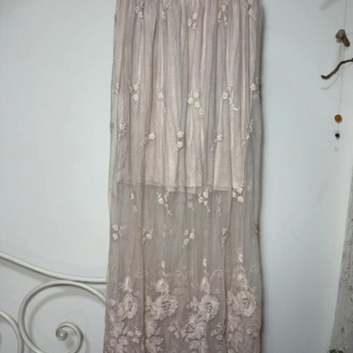 BSB maxi romantic skirt used with lace, size S, beige