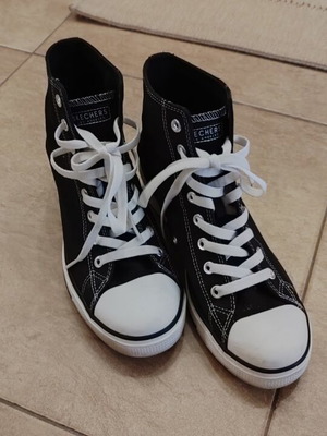 Skechers Los Angeles μπότες 39.5 σαν καινούργιες, μαύρες με κρυφό τακούνι