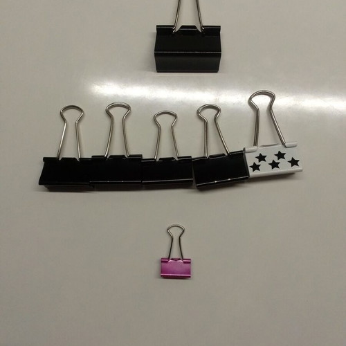 Paper clips new, set of 7 pieces